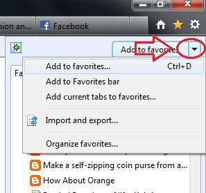Sauvegarder ses favoris internet