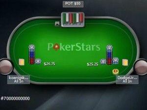 70 milliardième main de PokerStars