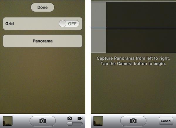 On ne devait pas avoir l'option ''photos panoramique'' sur iPhone iOS 5?...