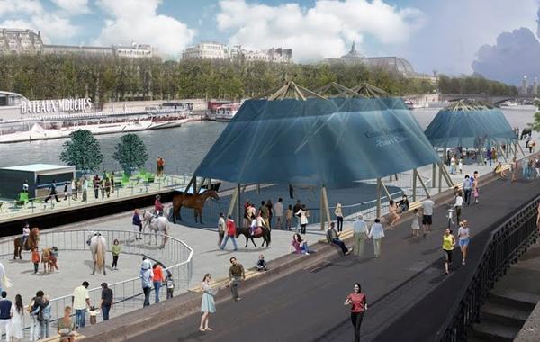 Didier Fusillier pour les berges de rive gauche. Crédits photo : J.-C. Choblet / Apur