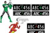 Superhero License Plates 3 thumb 450x406 160x105 Des plaques d’immatriculation de super héros