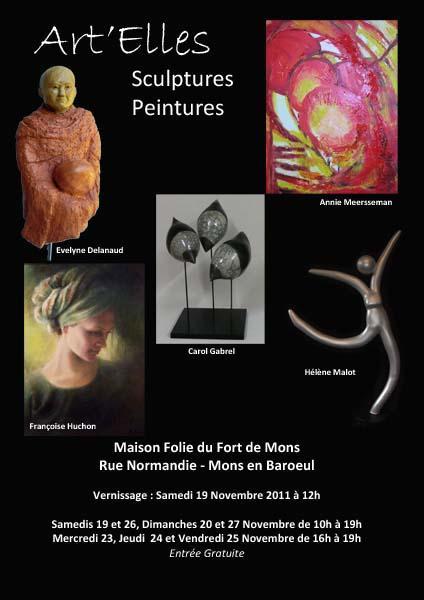 Art’Elles Cinq femmes exposent à la Maison folie du Fort de Mons