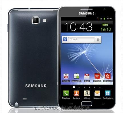 Le Samsung Galaxy Note chez SFR à partir du 15 novembre 2011