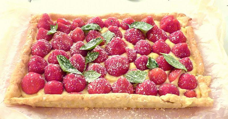 Tarte aux fraises express, crème pâtissière...