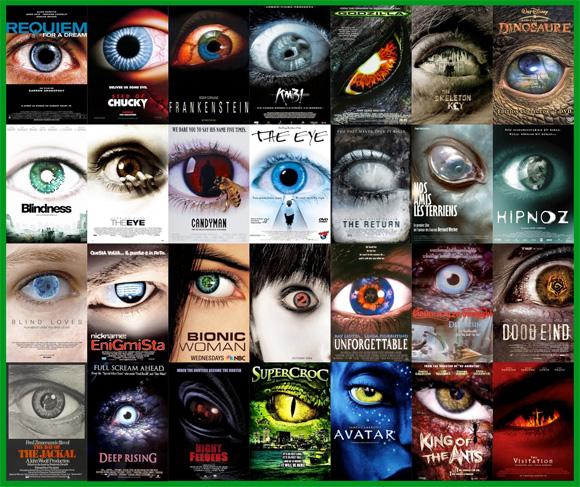 moviepostertrends eyes full Les 13 règles que respectent les affiches de films à Hollywood !