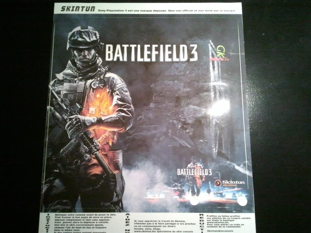 Skin Battlefield 3 pour PlayStation 3 Slim