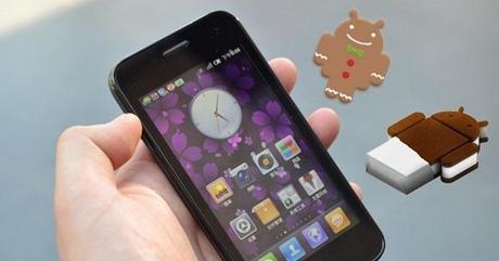 smartphone to receive ice cream sandwich