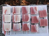 Les savons réalisés sur les stages