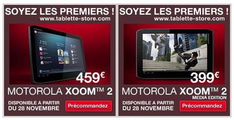 xoom2 Un prix pour les tablettes Xoom 2 de Motorola