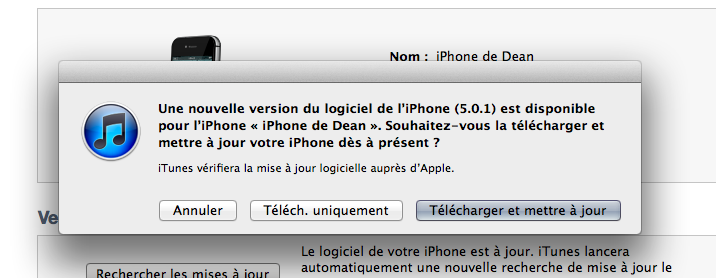 iOS 5.0.1 disponible