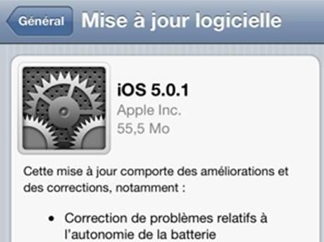 iOS5.0.1 est disponible au téléchargement...