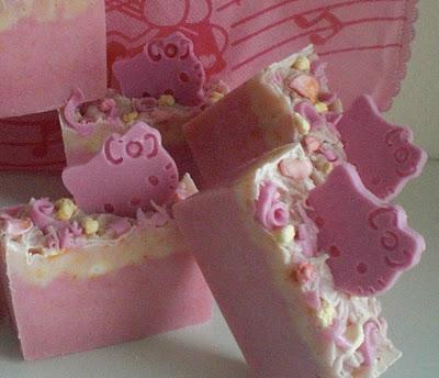 Girly marshmallow soap