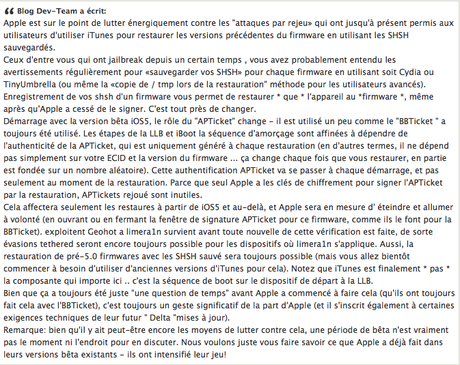 Pourquoi passer à L’IOS 5 rapidement ?