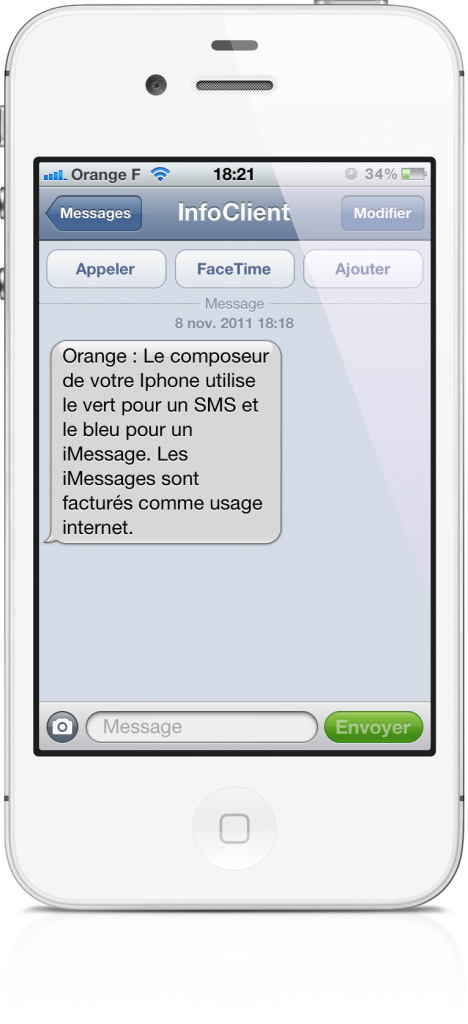 Attention aux utilisateurs iOS5: Facturation d’iMessage