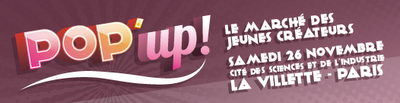 Je vous offre 2 places pour le salon POP-UP!