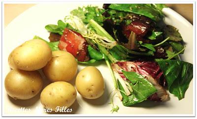 La recette Thon : Salade de thon sashimi