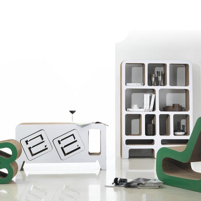 Des meubles en carton 100% recyclé et 100% design