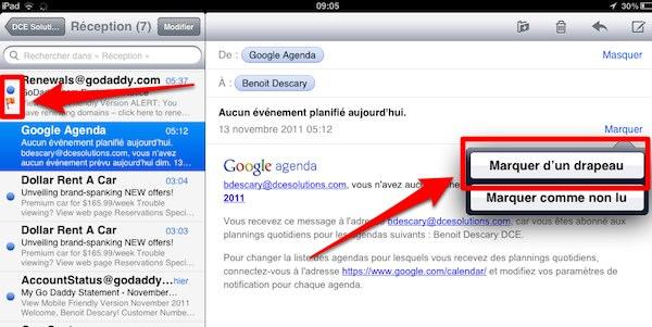 mail iPad iOS 5 : 15 astuces pour être plus efficace avec votre tablette