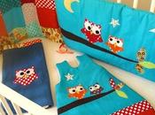 Tour lit, gigoteuse hiver couverture polaire bébé... motif hibou