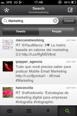 sprout social sur iphone