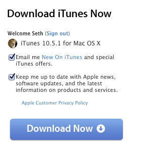 iTunes 10.5.1 est disponible