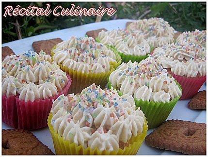 cupcakes à la poire spéculoos Récital Culinaire