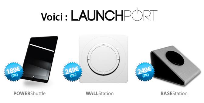LaunchPort: stations d’accueil pour iPad2 à rechargement par induction !