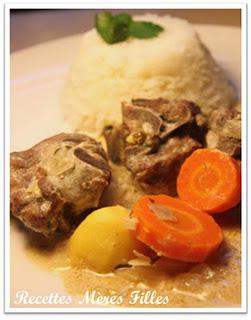 La recette Noix de coco : Agneau au lait de coco