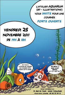 Atelier BD : invitation aux portes ouvertes de l'Aquarium à Toulouse