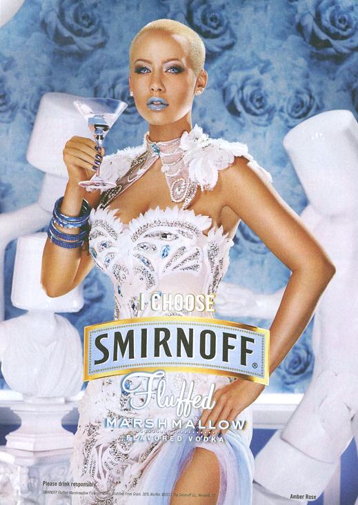 Amber Rose 4 Smirnoff Vodka