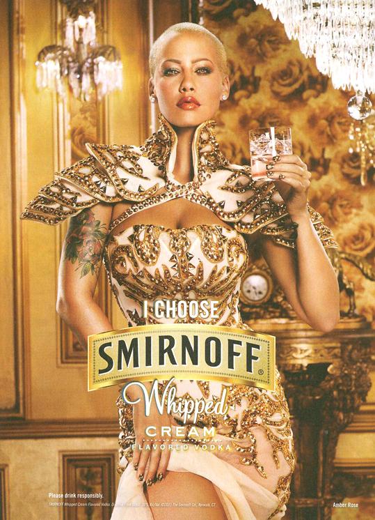 Amber Rose 4 Smirnoff Vodka