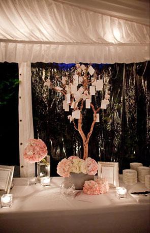 arbre-escort-card-mariage decoration de mariage theme conte de fée