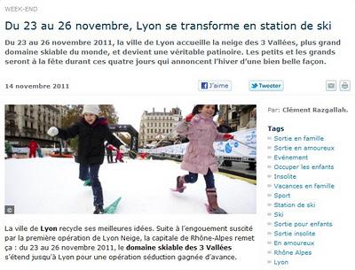 Lyon se transforme en station de ski