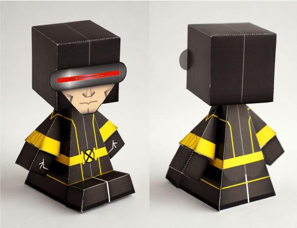 Papertoys X-Men de LRK (x 7)