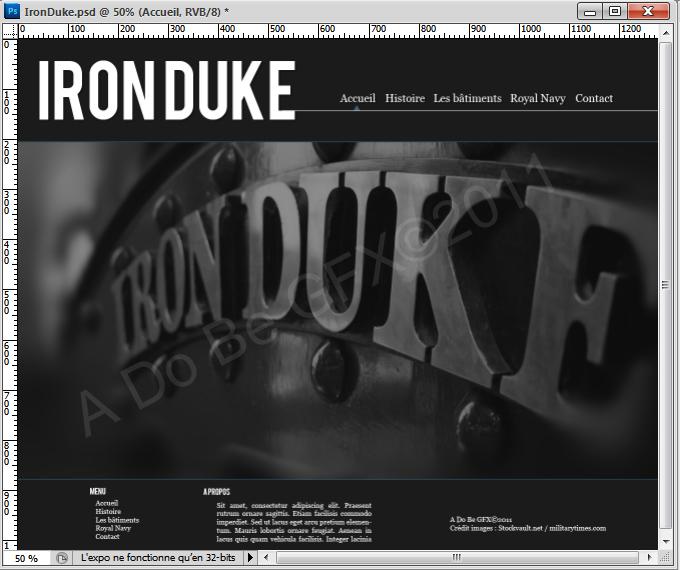 Webdesign « Iron Duke »