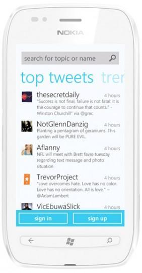 twitter-wp7 twitter wp7 282x540 Lapplication officielle Twitter se met à jour pour Mango