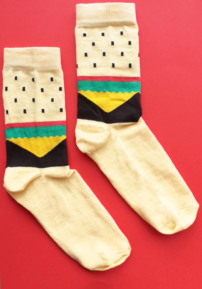 burger socks