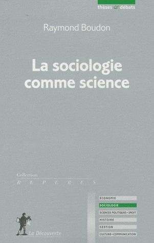 La sociologie comme science de Raymond Boudon