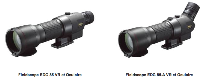 Nikon Fieldscope EDG 85 VR et 85-A VR