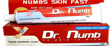 Dr.Numb, creme anti-douleur pour le tatouage