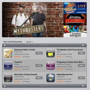 Une mise à jour pour l’App Store iPad