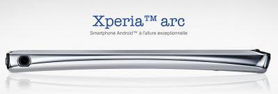 Mon nouveau portable est un Xperia Arc