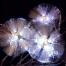 Guirlande Boules blanches fibre Optique