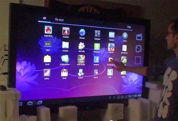 android 65 pouces honeycomb Un écran tactile de 65 pouces sous Android