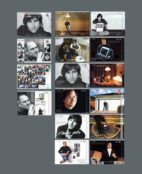 calendirer jobs Un calendrier 2012 en lhonneur de Steve Jobs