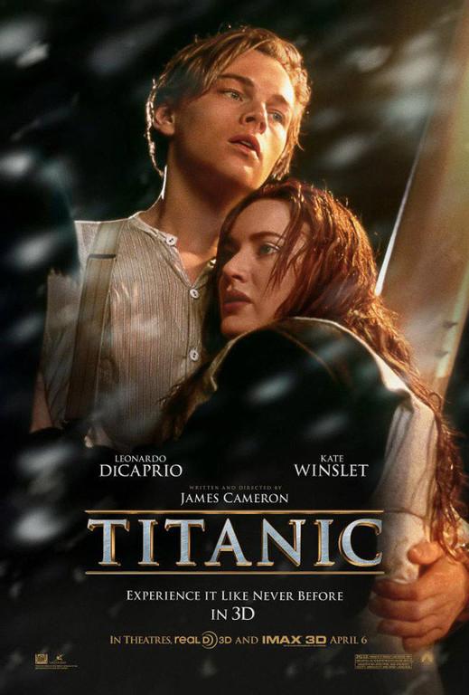 Affiche américaine du film Titanic 3D