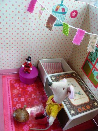 Dolls Cube Mon Petit Art et Maileg souris boîte allumette lit