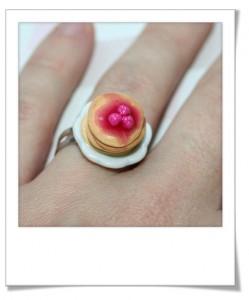 Bague Pancake à la framboise