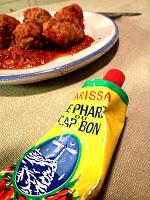 Tajine de boulettes de lieu noir