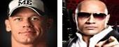 John Cena et The Rock vainqueurs de The Miz et R-Truth